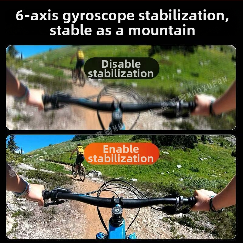 M66 akciókamera – 5K HD sportkamera, optikai képstabilizálás, 50x optikai zoom, 1.5 inch LCD-kijelző, éjszakai felvétel, vlog és vezetés felvétele