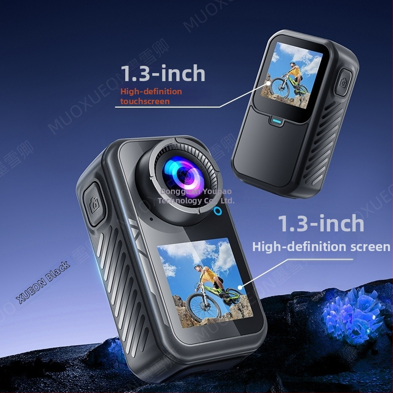 M66 akciókamera – 5K HD sportkamera, optikai képstabilizálás, 50x optikai zoom, 1.5 inch LCD-kijelző, éjszakai felvétel, vlog és vezetés felvétele