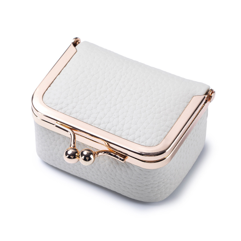 Ékszertáska és érmezes pénztárca gyűrűk, nyakláncok és fülbevalók számára | Valódi bőr, első réteg marhabőrből, poliészter bélés