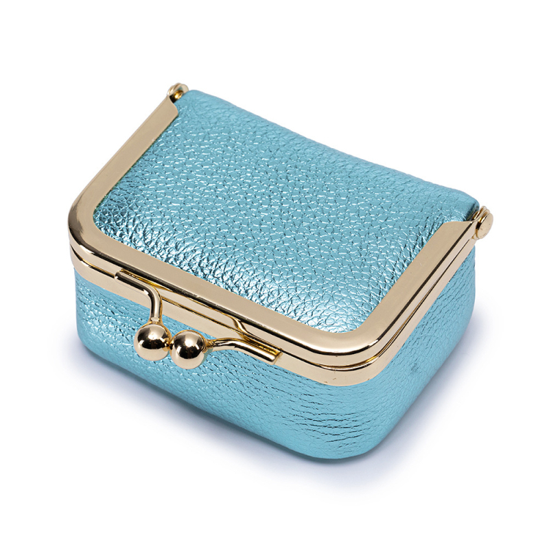 Ékszertáska és érmezes pénztárca gyűrűk, nyakláncok és fülbevalók számára | Valódi bőr, első réteg marhabőrből, poliészter bélés