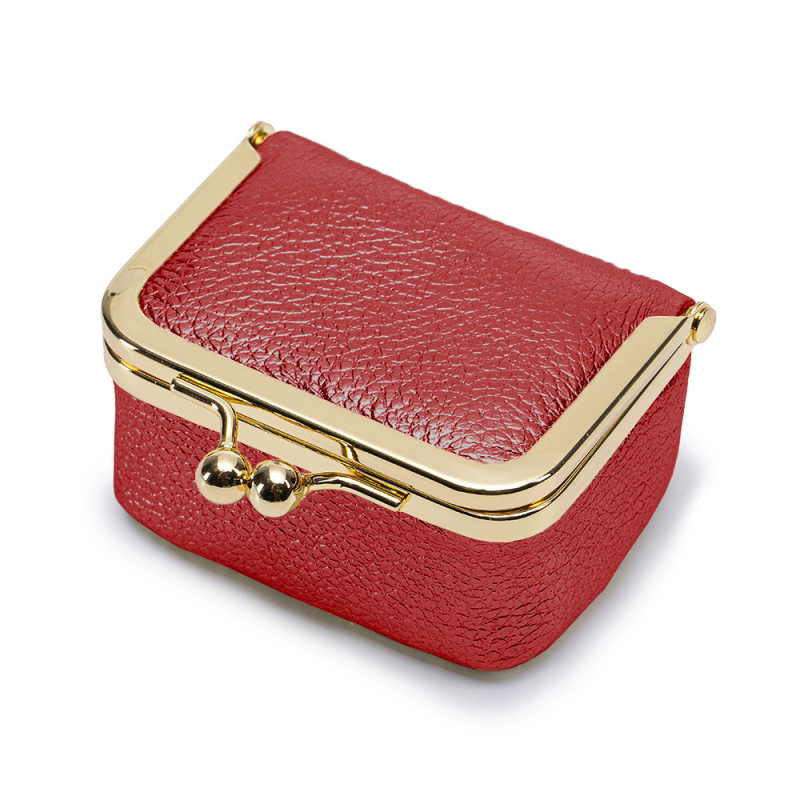 Ékszertáska és érmezes pénztárca gyűrűk, nyakláncok és fülbevalók számára | Valódi bőr, első réteg marhabőrből, poliészter bélés