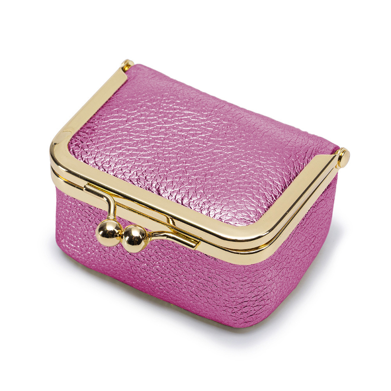 Ékszertáska és érmezes pénztárca gyűrűk, nyakláncok és fülbevalók számára | Valódi bőr, első réteg marhabőrből, poliészter bélés