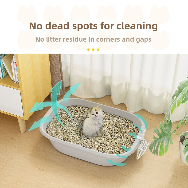 Κλειστό κουτί άμμου γάτας σε στυλ συρταριού, με αποσμητικό, αντιπιτσιλιστικό και αδιάβροχο