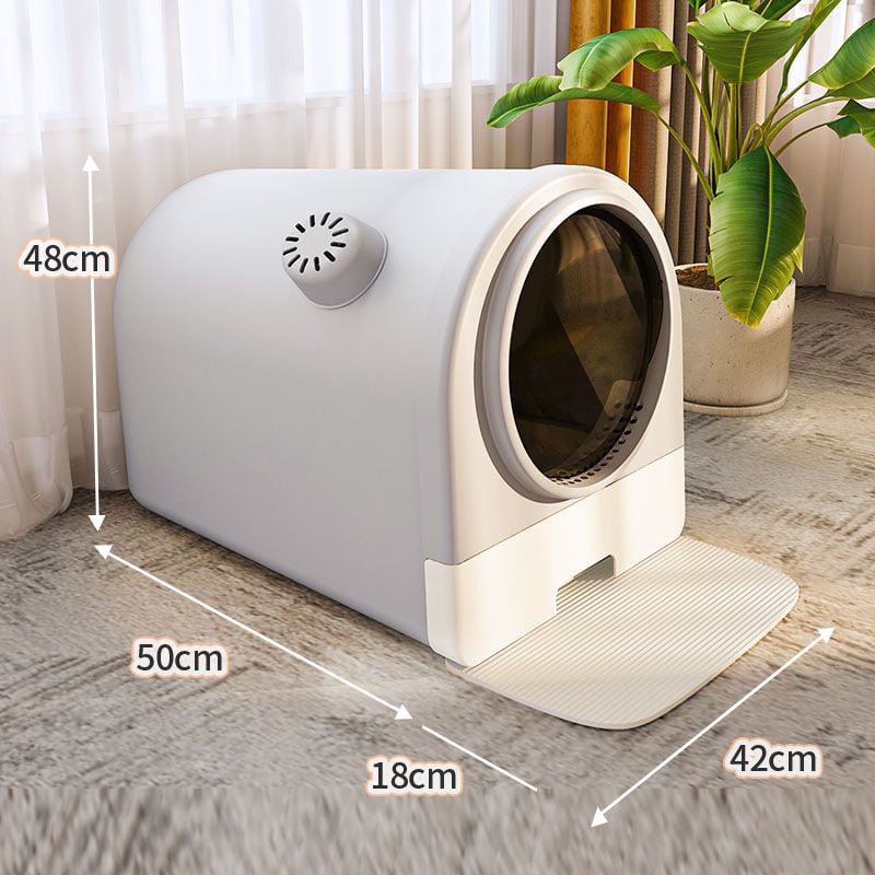 Κλειστό κουτί άμμου γάτας σε στυλ συρταριού, με αποσμητικό, αντιπιτσιλιστικό και αδιάβροχο