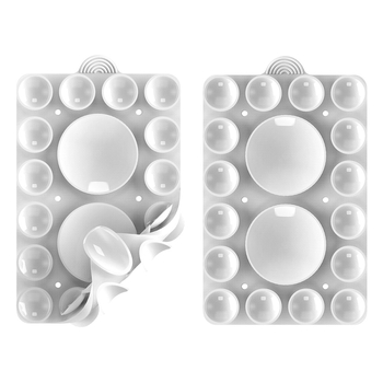 Suport pentru telefon cu ventuză din silicon, față dublă, universal