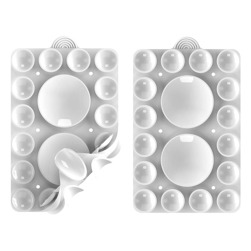 Suport pentru telefon cu ventuză din silicon, față dublă, universal