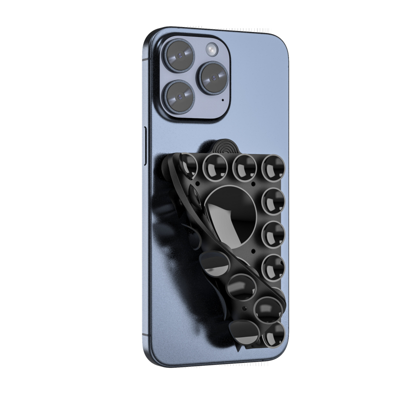 Suport pentru telefon cu ventuză din silicon, față dublă, universal