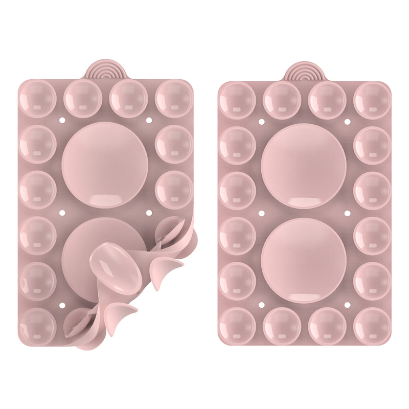 Suport pentru telefon cu ventuză din silicon, față dublă, universal