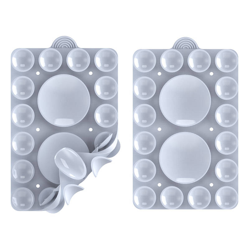 Suport pentru telefon cu ventuză din silicon, față dublă, universal