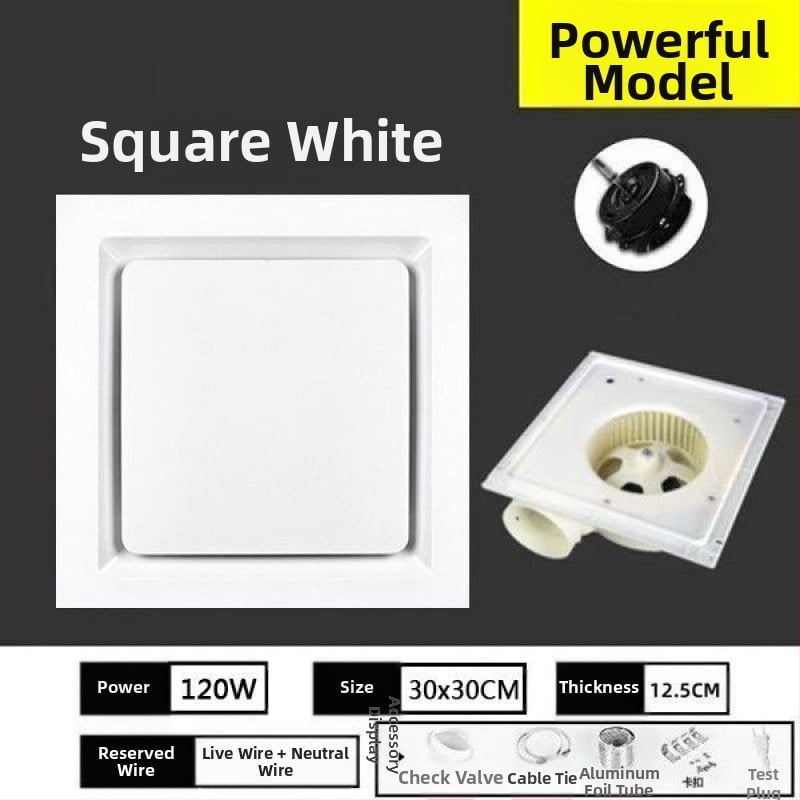 Szellőző ventilátor, Mingshuo 300h-2, távirányító, légáramlás 750 m3/h, ablakos elválasztó stílus