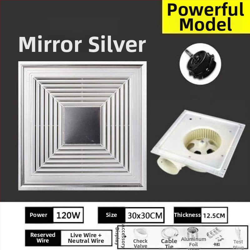 Szellőző ventilátor, Mingshuo 300h-2, távirányító, légáramlás 750 m3/h, ablakos elválasztó stílus