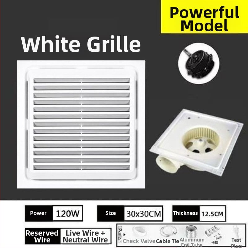 Szellőző ventilátor, Mingshuo 300h-2, távirányító, légáramlás 750 m3/h, ablakos elválasztó stílus