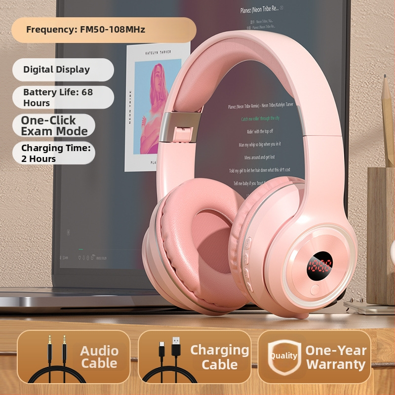 Juhtmevaba peakomplekt Bluetoothiga, 3,5 mm pistik, sisseehitatud mikrofon, OEM töötlemine, trükitud logo