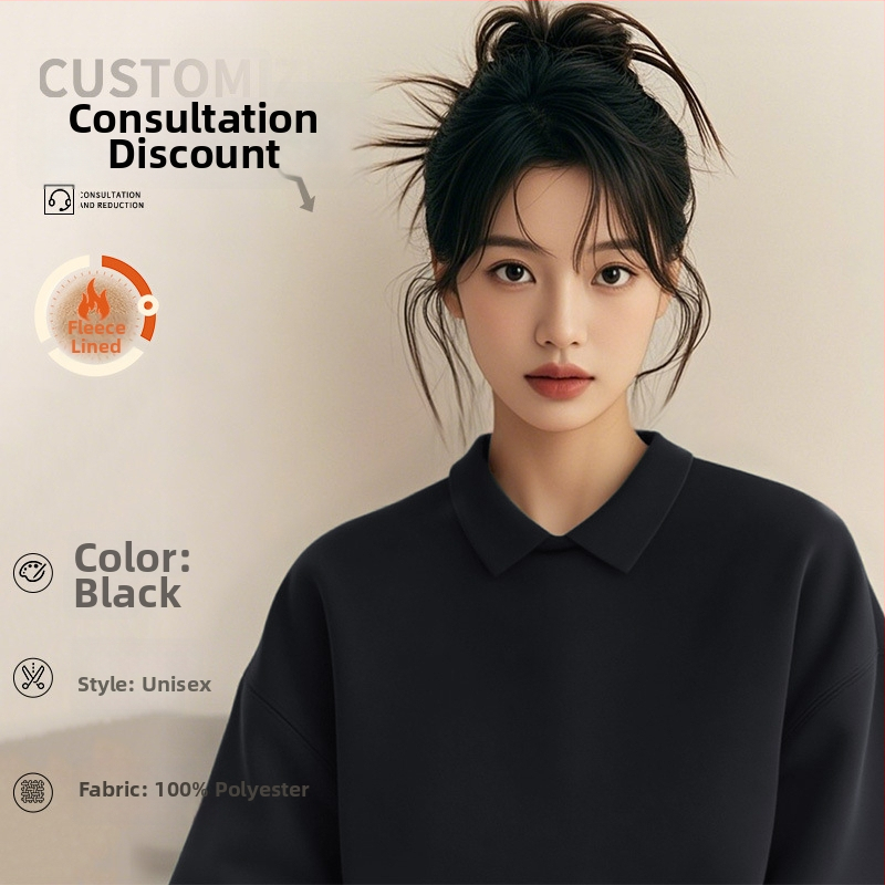 Costum de lucru pentru cosmeticieni de înaltă calitate — hanorac cu logo pentru saloanele de unghii și înfrumusețare, toamnă–iarnă, guler din blană, mâneci lungi. Material principal: spandex; conținut sub 30%; protecție anti-murdărire și dezinfectare.