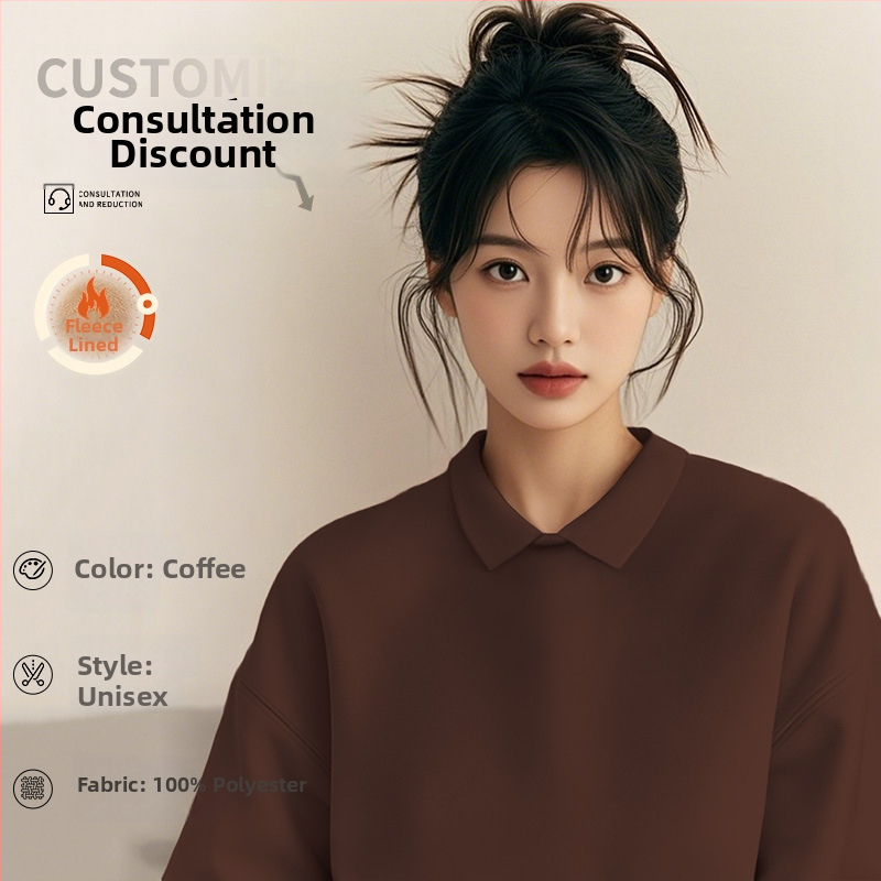 Costum de lucru pentru cosmeticieni de înaltă calitate — hanorac cu logo pentru saloanele de unghii și înfrumusețare, toamnă–iarnă, guler din blană, mâneci lungi. Material principal: spandex; conținut sub 30%; protecție anti-murdărire și dezinfectare.