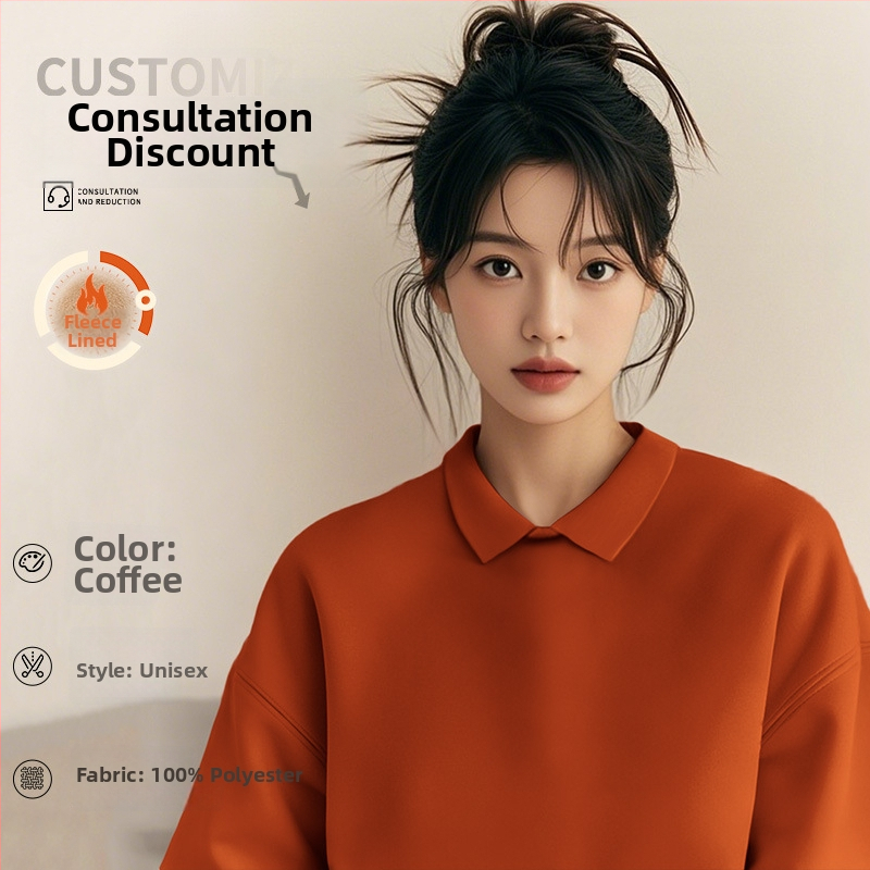 Costum de lucru pentru cosmeticieni de înaltă calitate — hanorac cu logo pentru saloanele de unghii și înfrumusețare, toamnă–iarnă, guler din blană, mâneci lungi. Material principal: spandex; conținut sub 30%; protecție anti-murdărire și dezinfectare.