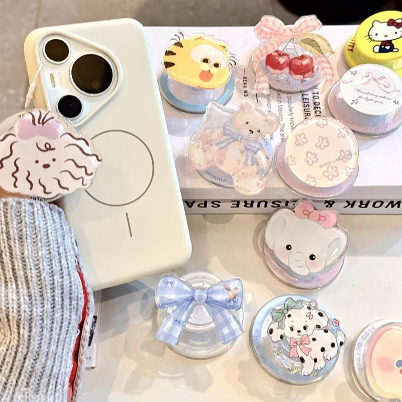 Suport magnetic MagSafe cu model inimă de desen animat, compatibil cu orice husă de telefon, aderență puternică