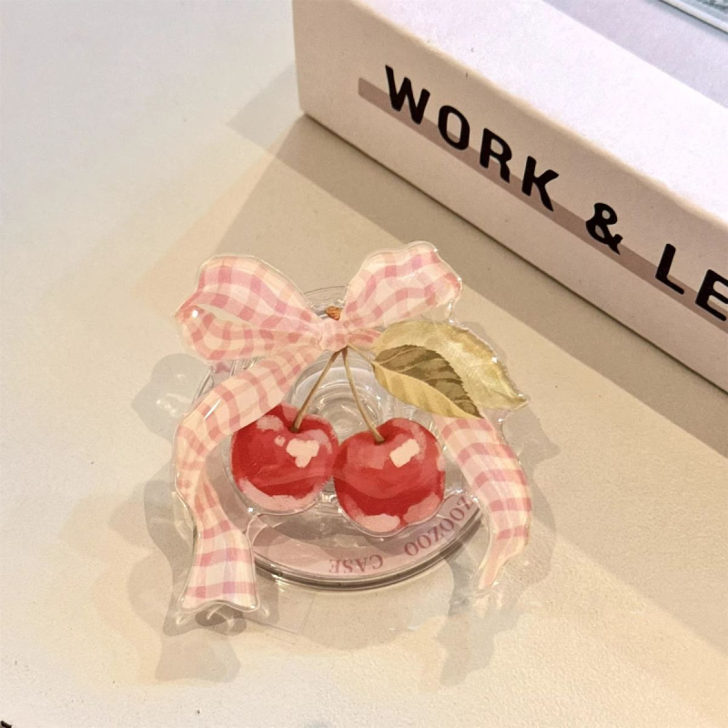 Suport magnetic MagSafe cu model inimă de desen animat, compatibil cu orice husă de telefon, aderență puternică