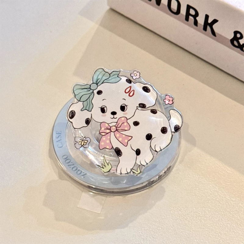 Suport magnetic MagSafe cu model inimă de desen animat, compatibil cu orice husă de telefon, aderență puternică