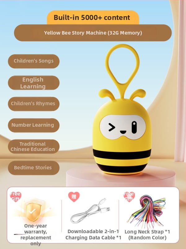 Детска образователна плейър за песни и приказки | Музика/Глас | За деца 0-3 г | Пластмаса | Без памет