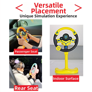 Вертикален волан за кола – интерактивна образователна играчка за деца на възраст 4-6 години, електронна пластмасова обучителна машина с музика