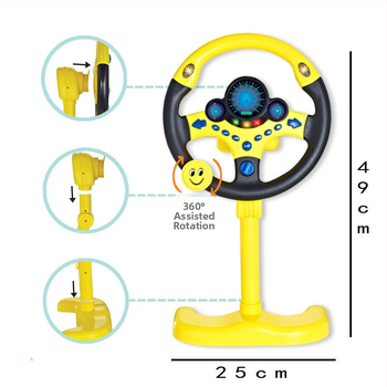 Вертикален волан за кола – интерактивна образователна играчка за деца на възраст 4-6 години, електронна пластмасова обучителна машина с музика