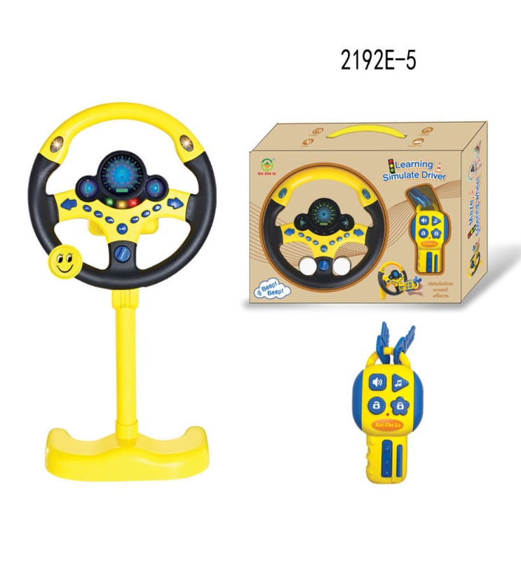 Вертикален волан за кола – интерактивна образователна играчка за деца на възраст 4-6 години, електронна пластмасова обучителна машина с музика