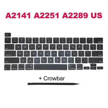 ZFGFC комплект клавиши за Apple ноутбук, съвместим с модели A2991, A2992, A2779 и A2780; пластмасов безжичен комплект