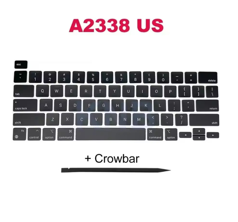 ZFGFC комплект клавиши за Apple ноутбук, съвместим с модели A2991, A2992, A2779 и A2780; пластмасов безжичен комплект