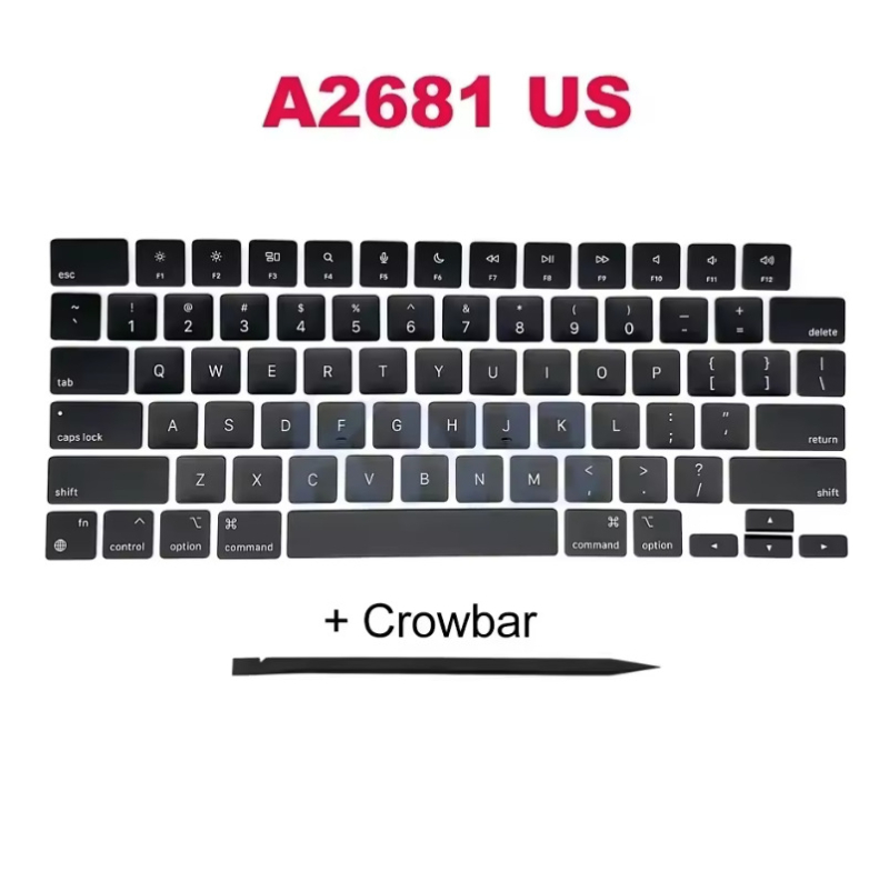 ZFGFC комплект клавиши за Apple ноутбук, съвместим с модели A2991, A2992, A2779 и A2780; пластмасов безжичен комплект