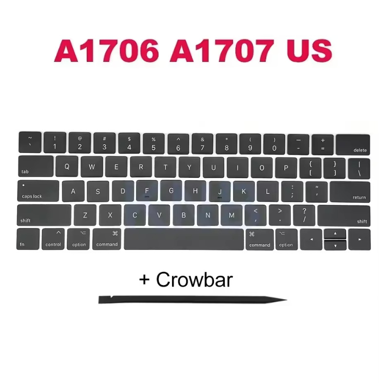 ZFGFC комплект клавиши за Apple ноутбук, съвместим с модели A2991, A2992, A2779 и A2780; пластмасов безжичен комплект