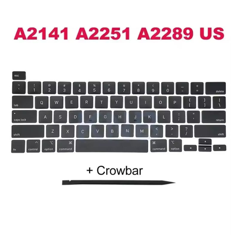 ZFGFC комплект клавиши за Apple ноутбук, съвместим с модели A2991, A2992, A2779 и A2780; пластмасов безжичен комплект