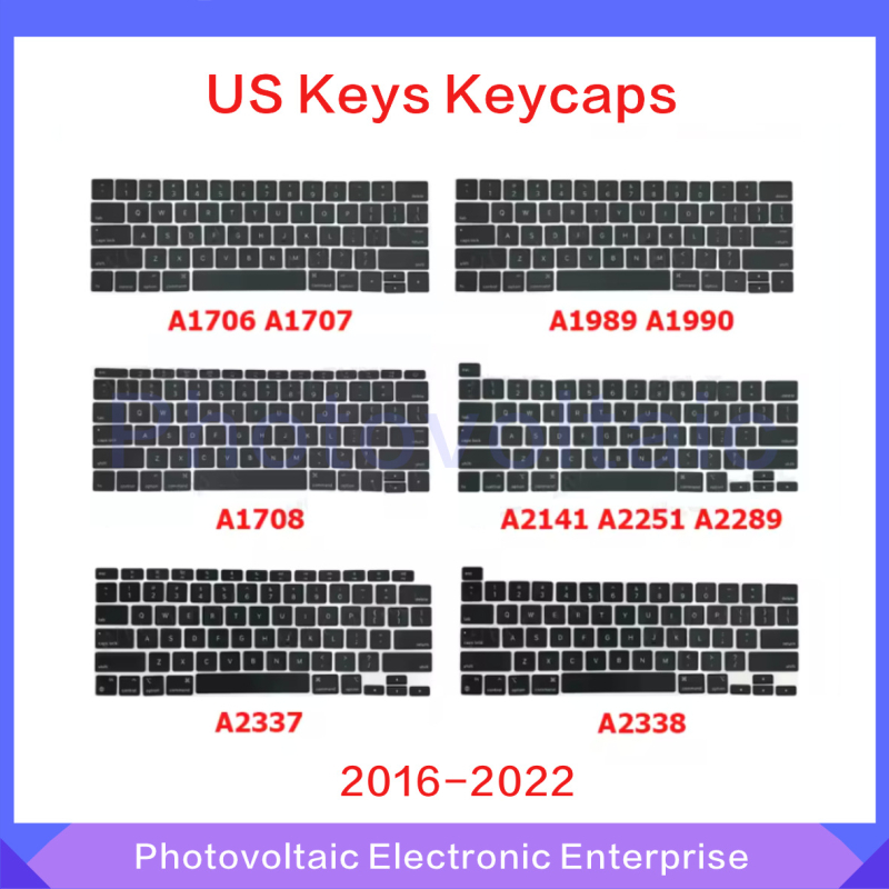 ZFGFC комплект клавиши за Apple ноутбук, съвместим с модели A2991, A2992, A2779 и A2780; пластмасов безжичен комплект