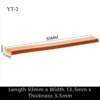 Varš siltuma izkliedētājs grafikas kartei ar spārēm, modelis 01; materiāls varš; portatīvajam datoram; bez siltumvadiem