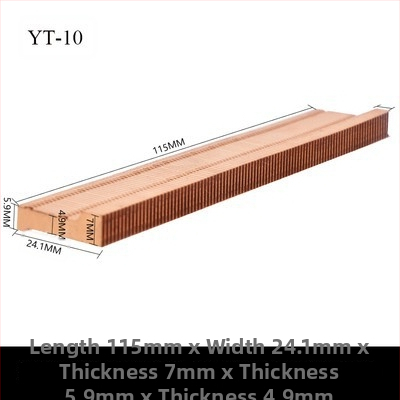 Varš siltuma izkliedētājs grafikas kartei ar spārēm, modelis 01; materiāls varš; portatīvajam datoram; bez siltumvadiem