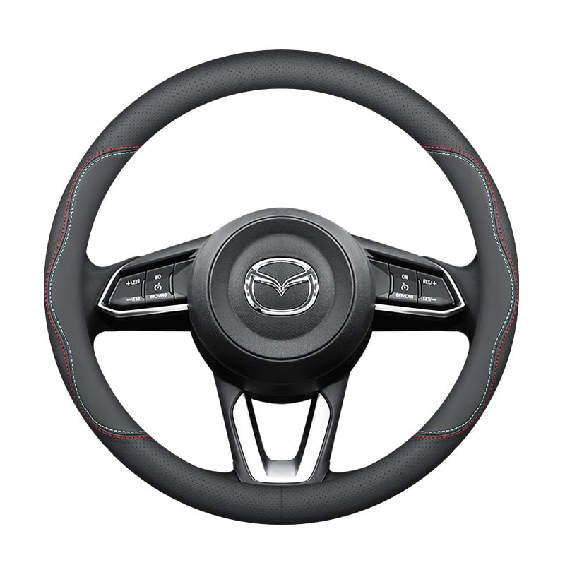 Navlaka za volan Mazda 3 Axela, prirodna koža, originalni stil, za sve sezone