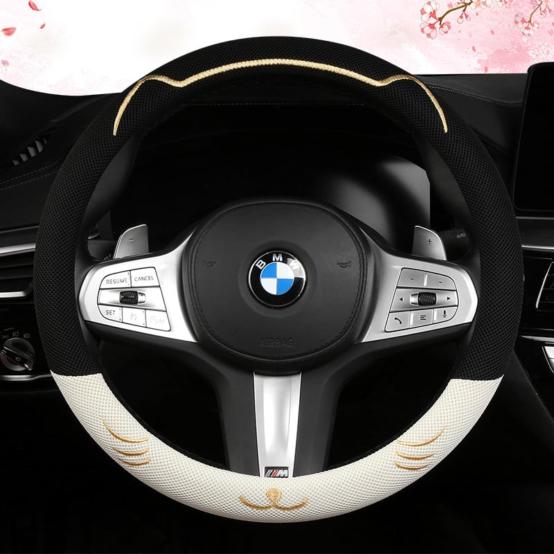 Jég-selyem anyagú kormánykerék borító, lélegző, izzadságfelszívó, csúszásmentes, univerzális illeszkedés, minden évszakban