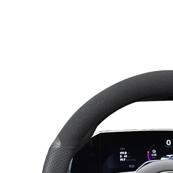 Σετ καλύμματος τιμονιού από σουέτ δέρμα, για όλες τις εποχές, εγκατάσταση για συγκεκριμένο όχημα, ευρεία συμβατότητα