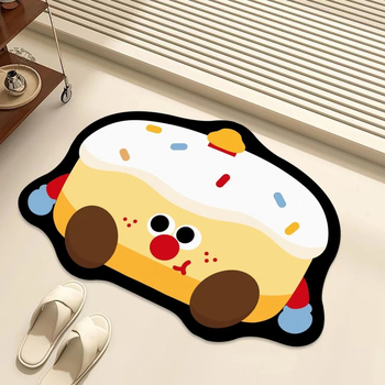 Covor de podea din lut diatomit – absorbant la apă, antialunecare, uscare rapidă, rezistent la murdărie, pentru baie, toaletă și intrare