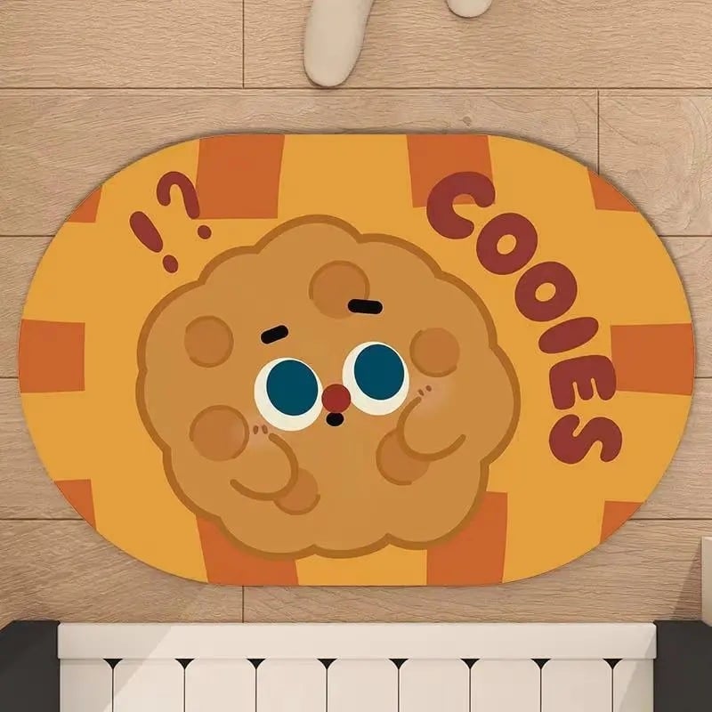 Covor de podea din lut diatomit – absorbant la apă, antialunecare, uscare rapidă, rezistent la murdărie, pentru baie, toaletă și intrare