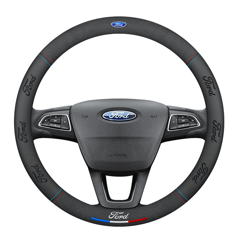 Ford kormánykerékfedél – Plaid Wave velúr, univerzális illeszkedés, egész éves használatra