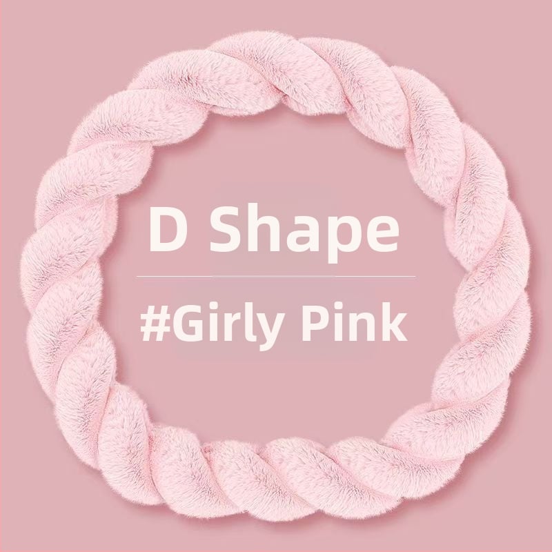 Kormánykerék borítás mű plüssből, aranyos stílus, téli használatra, univerzális illeszkedés.