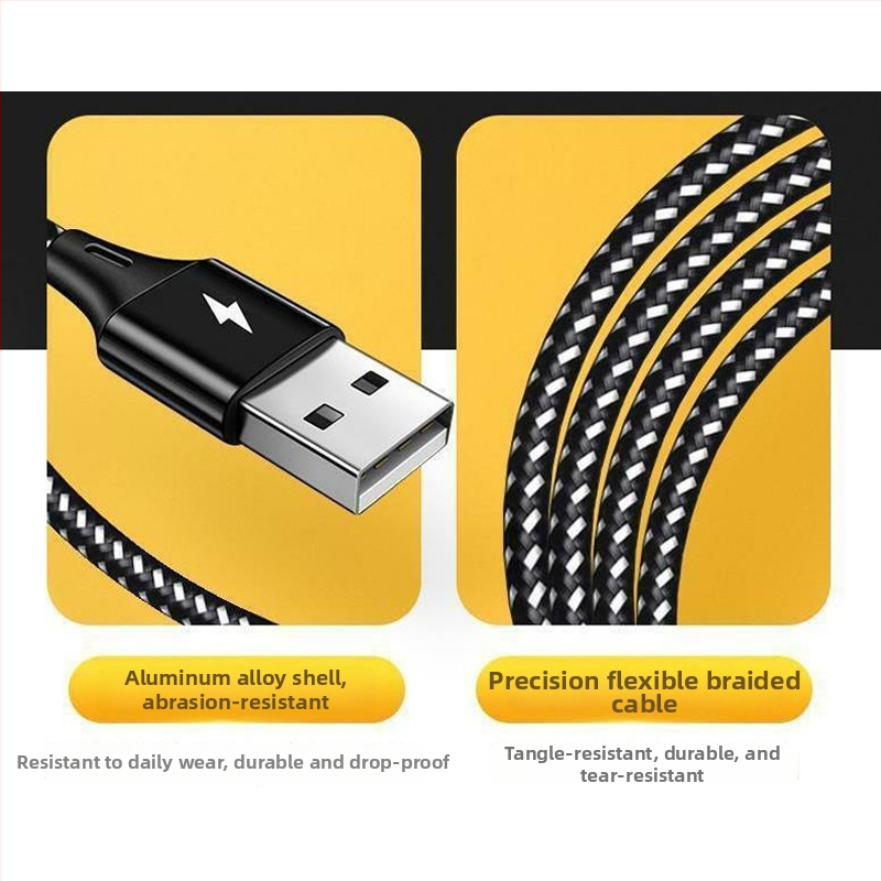 Viacúčelový OTG audio kábel, 1–2 rozbočovač, Apple Type-C kompatibilný, predĺžený prenos, rozhrania Lightning/OTG/Micro USB/Type-C, maximálny výstupný výkon 10, materiál: tkanina