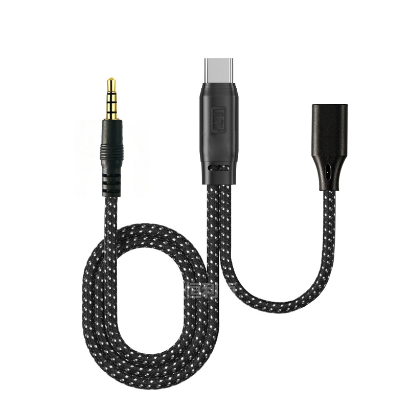 Καλώδιο ήχου OTG με πολλαπλούς διασύνδεσμους, 1–2 διακλαδώσεις, συμβατό με Apple Type-C, επεκτειόμενος μεταφορέας, διασυνδέσεις Lightning/OTG/Micro USB/Type-C, μέγιστη ισχύς εξόδου 10, υλικό: ύφανση