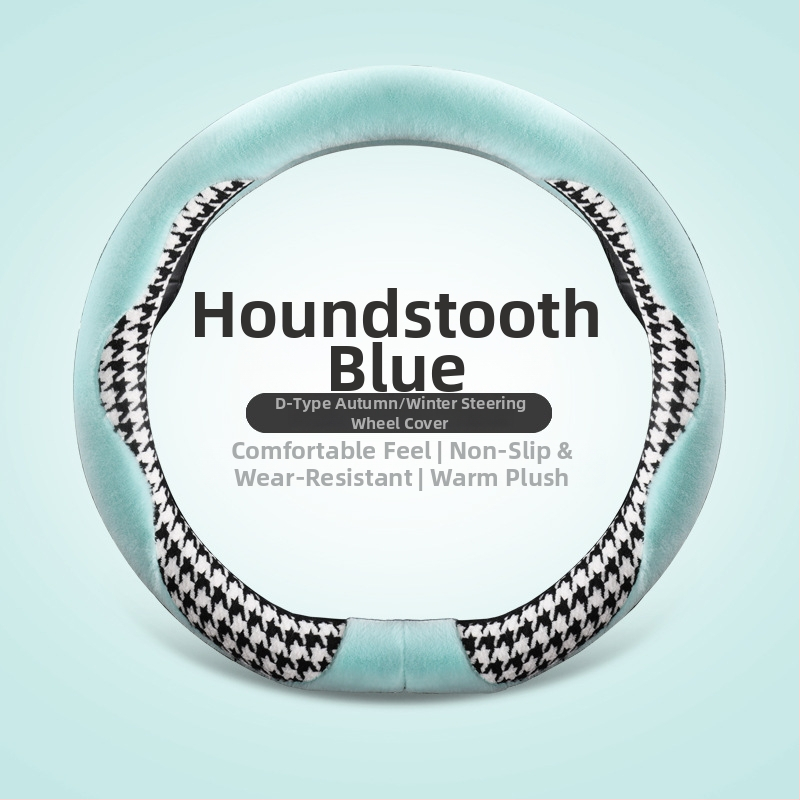 Autó kormánykerék fedél mesterséges plüssből, istennő-stílus, téli használatra, univerzális illeszkedés, teljes lefedettségű telepítés