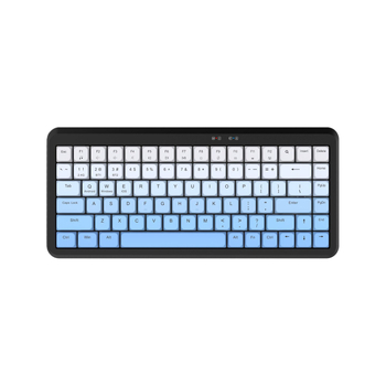 84-tlačidlová membránová klávesnica, duálny režim 2.4G bezdrôtové/USB káblové pripojenie, ABS telo, dizajn bez osi