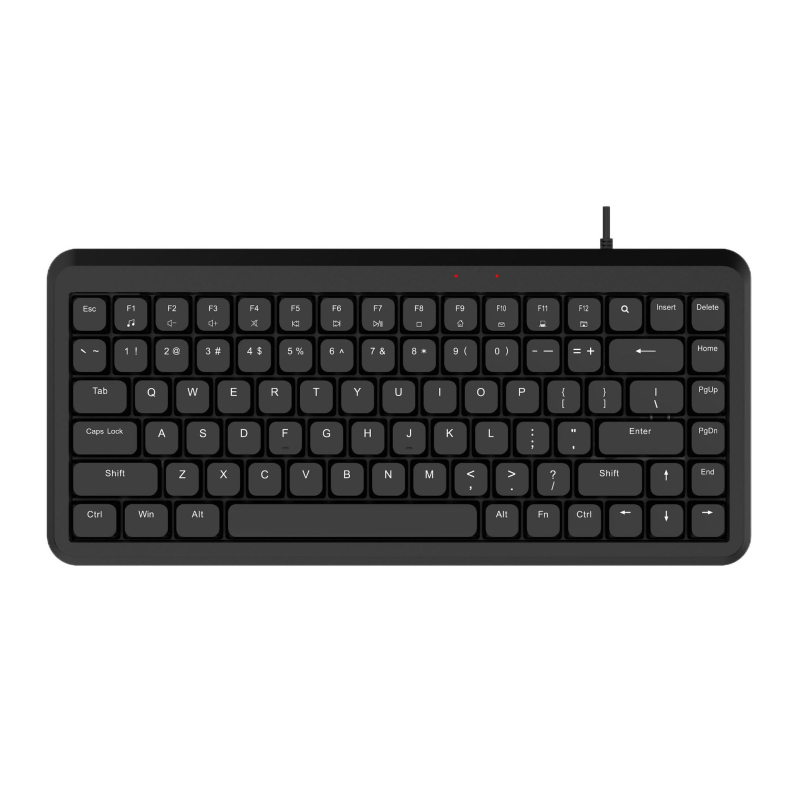 84-tlačidlová membránová klávesnica, duálny režim 2.4G bezdrôtové/USB káblové pripojenie, ABS telo, dizajn bez osi