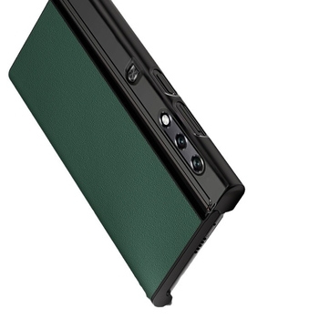 Telefonu vāciņš Honor Glory VPurse ar saliekamā ekrāna aizsardzību, Bracket stils, īsta āda, pret kritienu, savietojams ar Glory (Zīmols YUGOIF; Materiāls: Īsta āda; Funkcija: Pret kritienu; Saderība: Glory; Stils: Bracket)