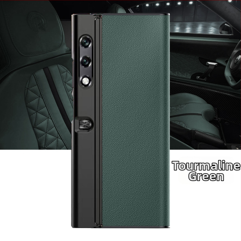 Telefonu vāciņš Honor Glory VPurse ar saliekamā ekrāna aizsardzību, Bracket stils, īsta āda, pret kritienu, savietojams ar Glory (Zīmols YUGOIF; Materiāls: Īsta āda; Funkcija: Pret kritienu; Saderība: Glory; Stils: Bracket)