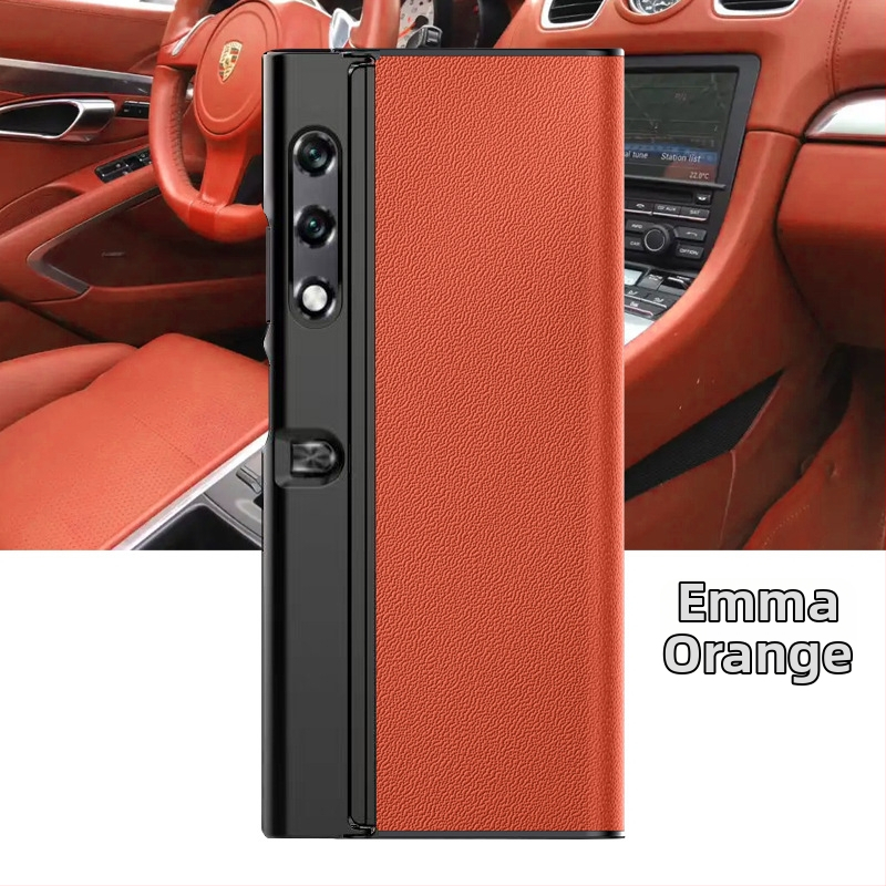 Telefonu vāciņš Honor Glory VPurse ar saliekamā ekrāna aizsardzību, Bracket stils, īsta āda, pret kritienu, savietojams ar Glory (Zīmols YUGOIF; Materiāls: Īsta āda; Funkcija: Pret kritienu; Saderība: Glory; Stils: Bracket)